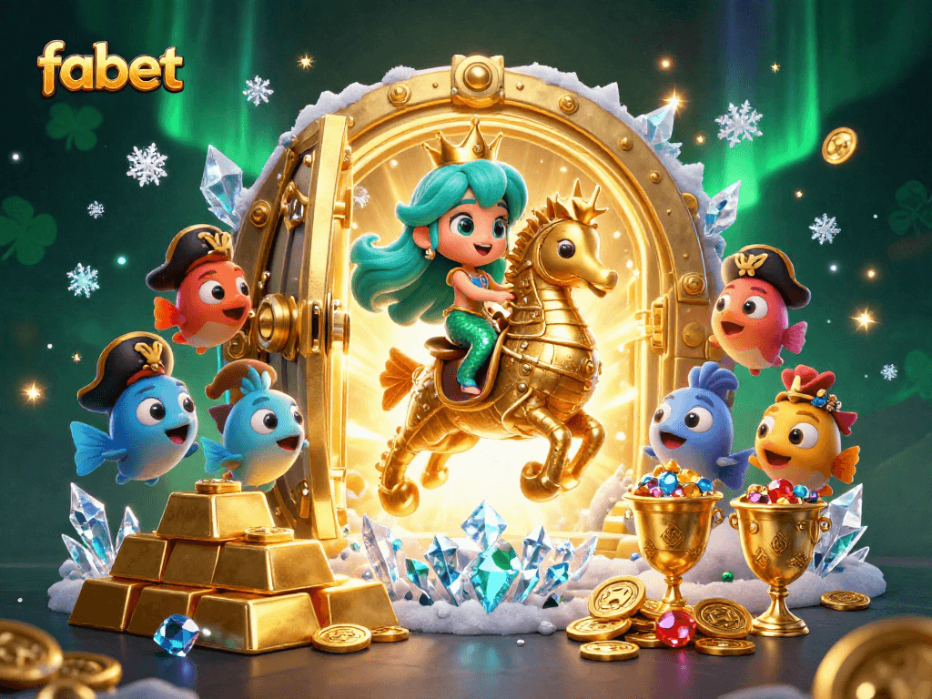 Engage in thrilling gameplay at fabet with this vibrant mermaid casino scene illustrating excitement and treasures.