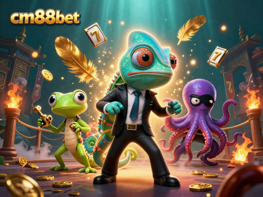 Engage with the excitement of cm88bet in this lively casino scene with dynamic elements.