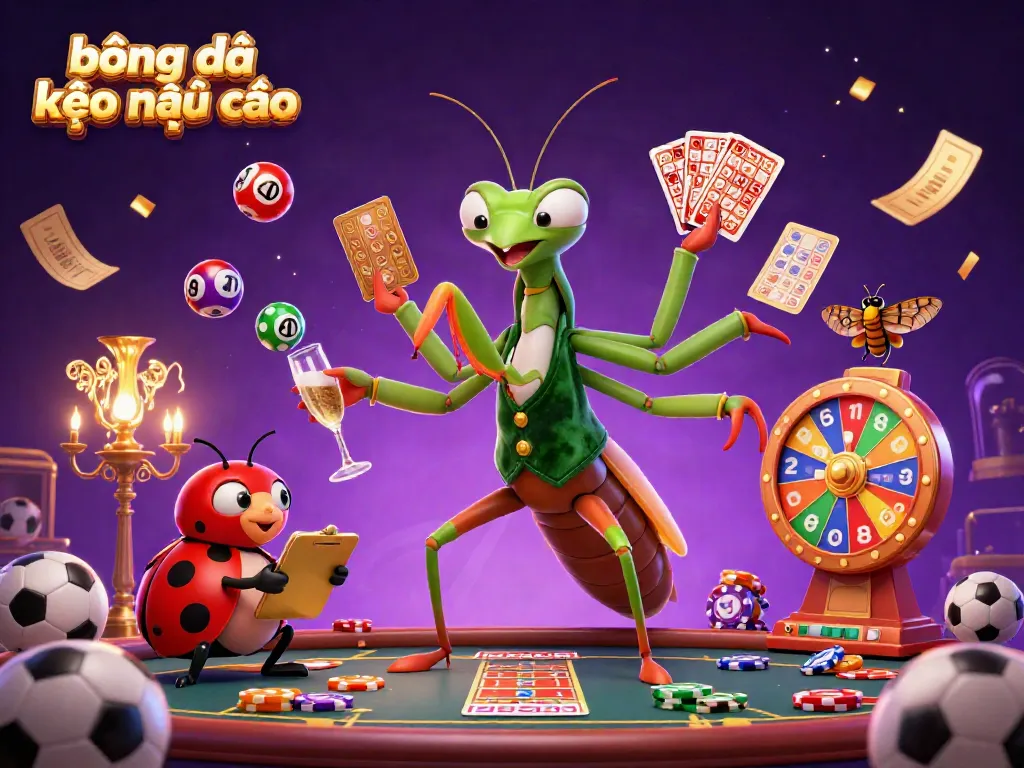 Experience thrilling sports betting with bóng đá kèo nhà cái in this vibrant 3D illustration.