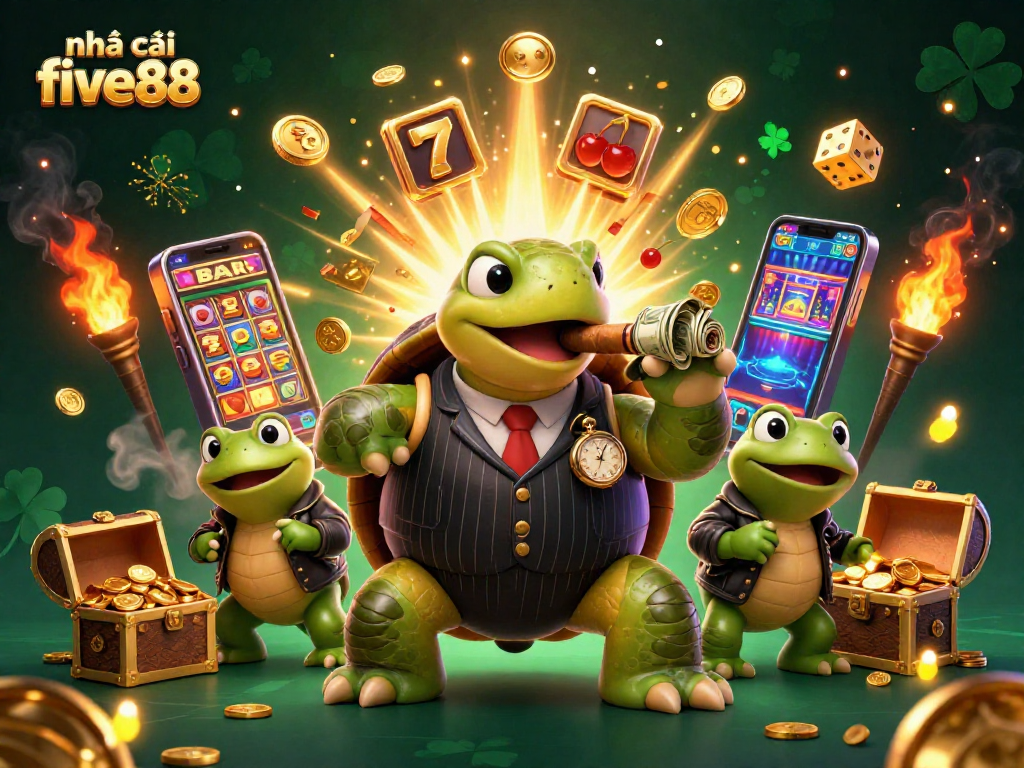 Experience thrilling action at nhà cái five88 with a vibrant casino scene filled with games and excitement.