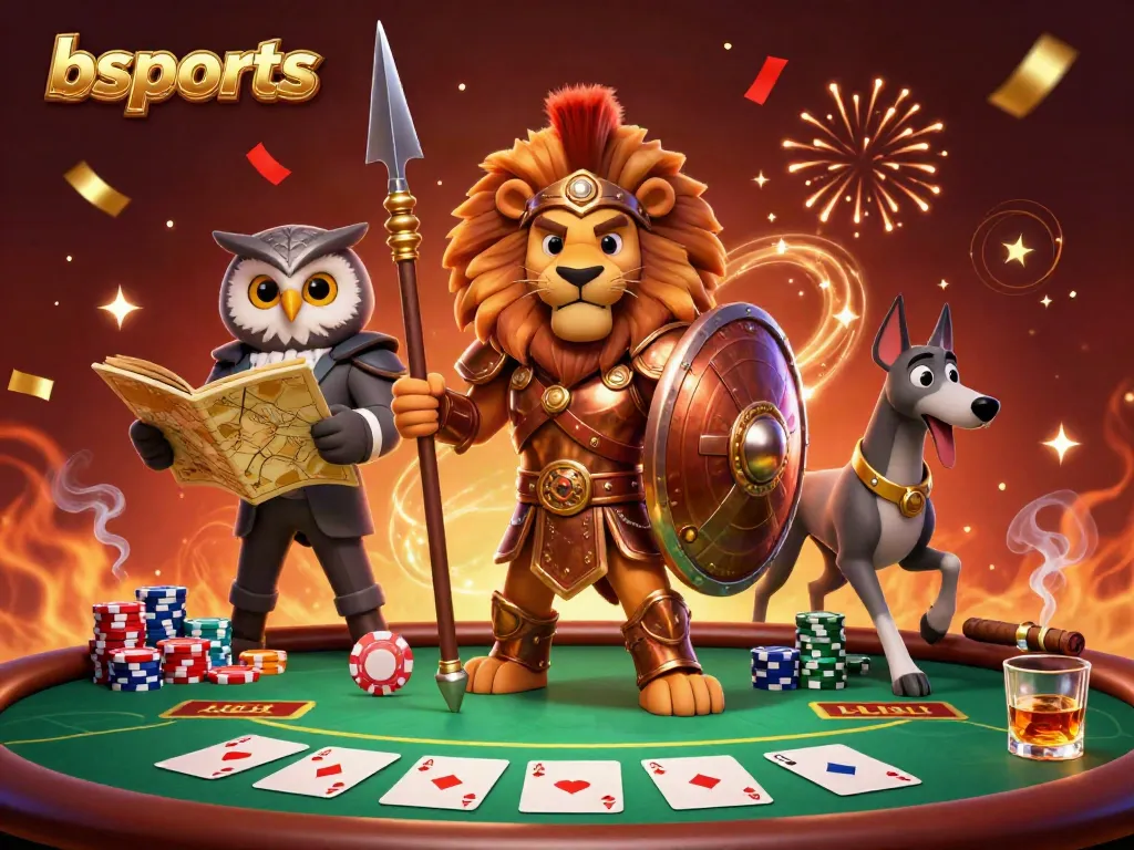 Experience thrilling gameplay at bsports with a dynamic 3D casino scene, featuring iconic characters and vibrant elements.
