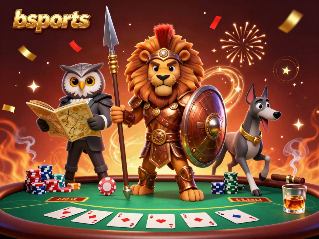 Experience thrilling gameplay at bsports with a dynamic 3D casino scene, featuring iconic characters and vibrant elements.
