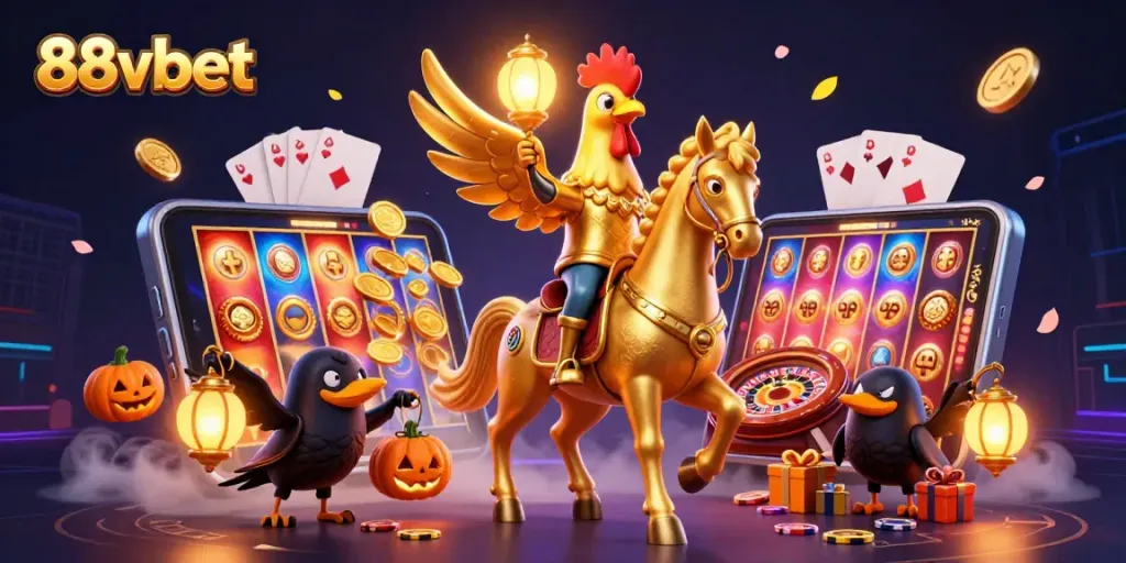 Win big with 88vbet in this vibrant casino scene showcasing thrilling gaming action.