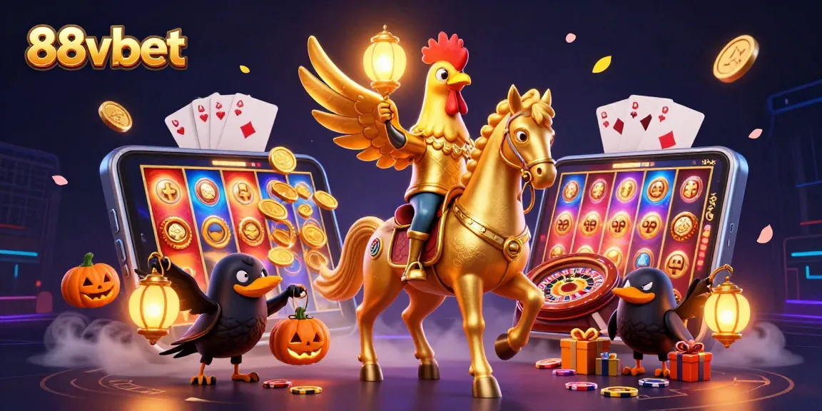 Win big with 88vbet in this vibrant casino scene showcasing thrilling gaming action.