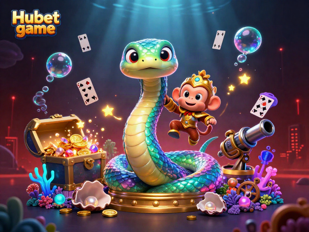 Engage with Hubet game featuring stunning casino elements and vibrant characters in a magical underwater scene.