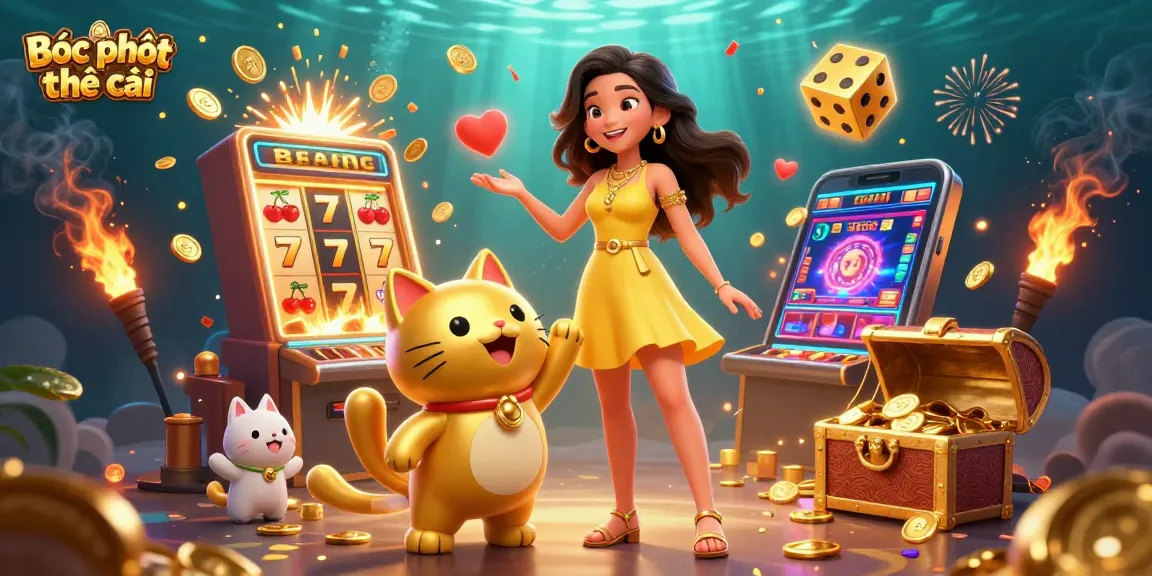 Bóc phốt nhà cái highlights the excitement of winning with vibrant casino elements and heartwarming interactions.