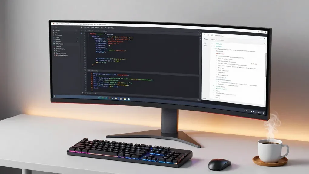 GO8 cutting-edge software development workspace showcasing advanced tools and technologies.