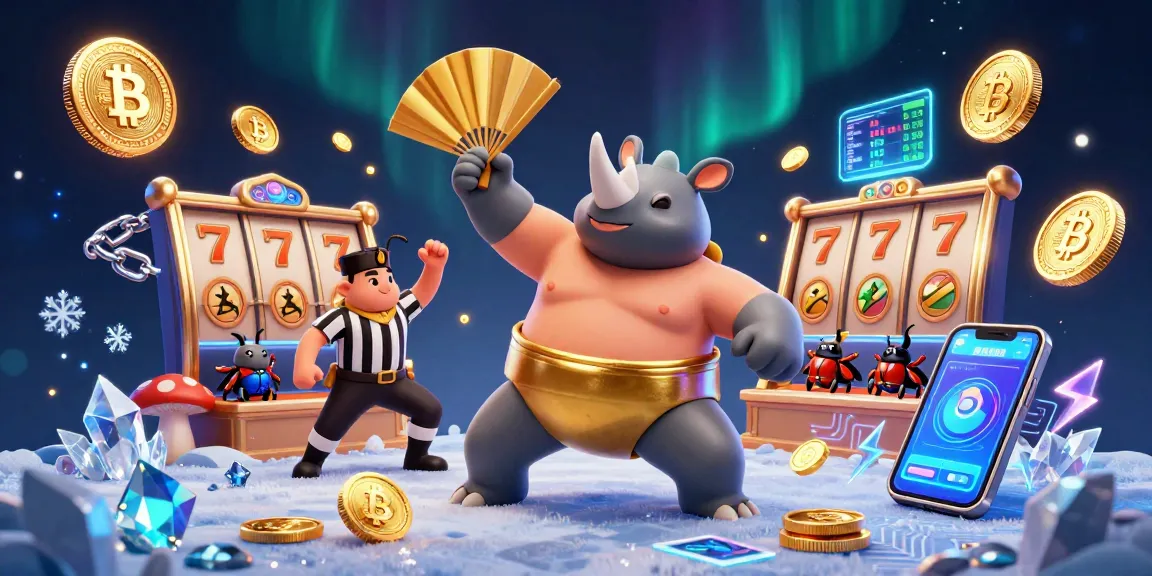 Experience exciting slot 88 gaming action with rhinoceros beetle champions and shimmering coins.
