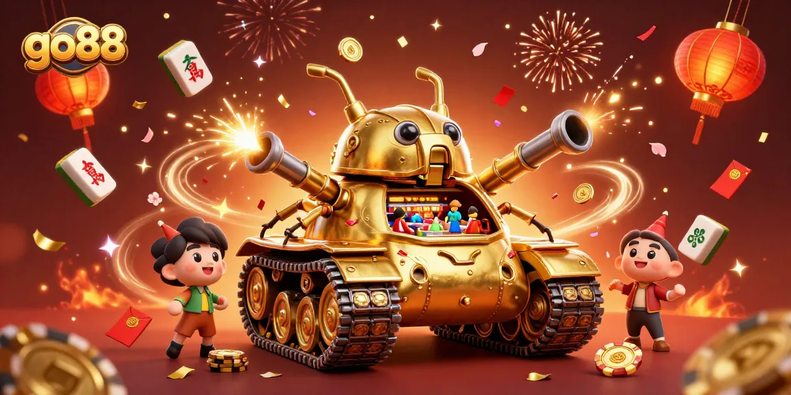 Experience the excitement of go88 with dynamic casino elements and vibrant celebration confetti.