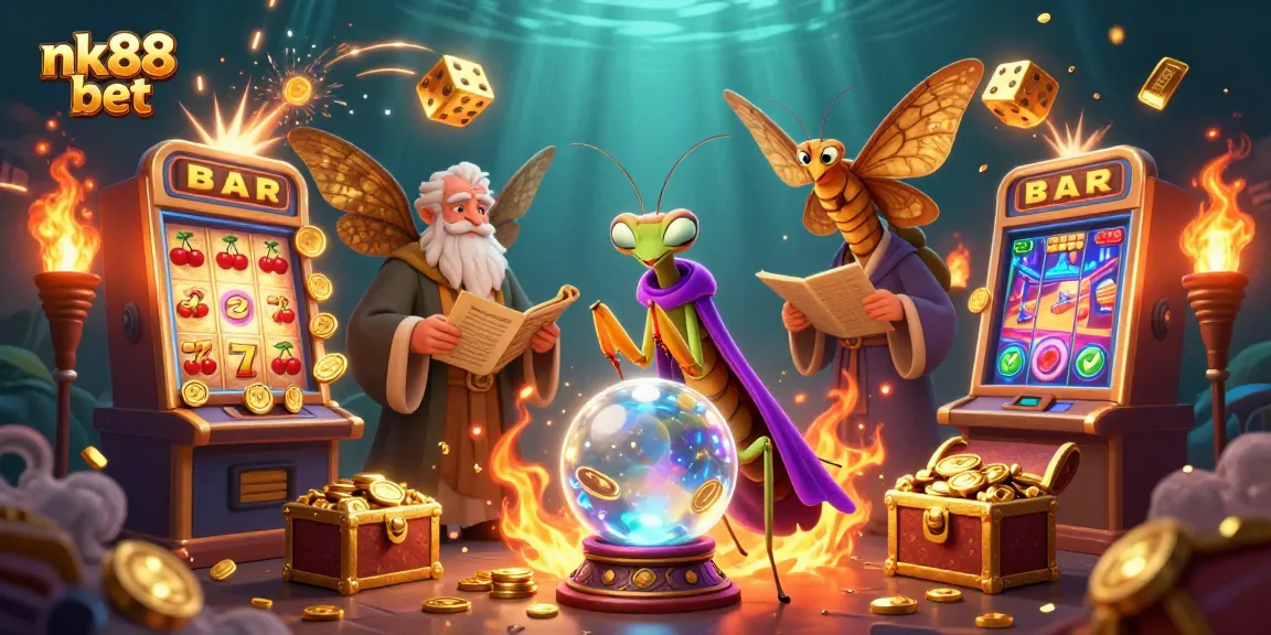 Engage in thrilling gameplay at nk88 bet with vibrant 3D illustrations of luck and fortune.