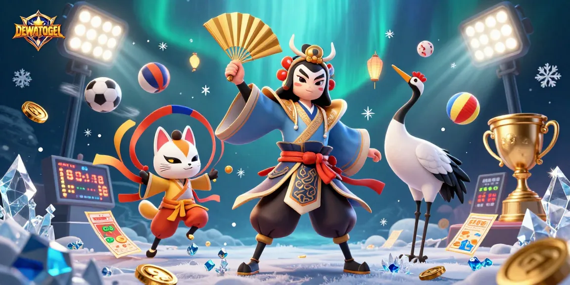 Experience the excitement of DEWATOGEL with colorful characters and dynamic gambling elements.