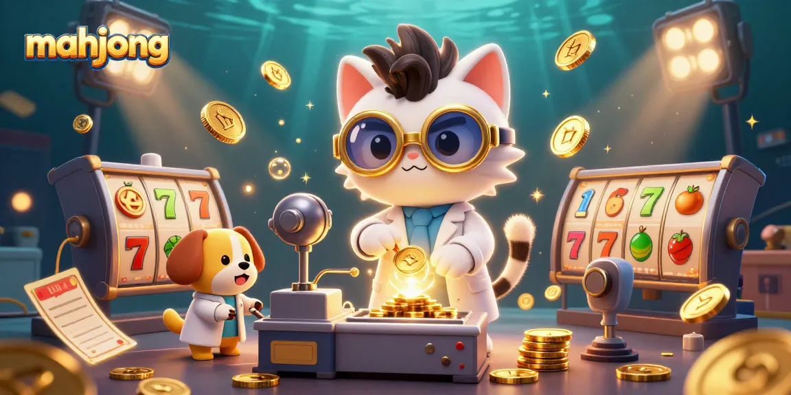 Engage with mahjong gaming excitement surrounded by vibrant slot elements and dynamic 3D characters.
