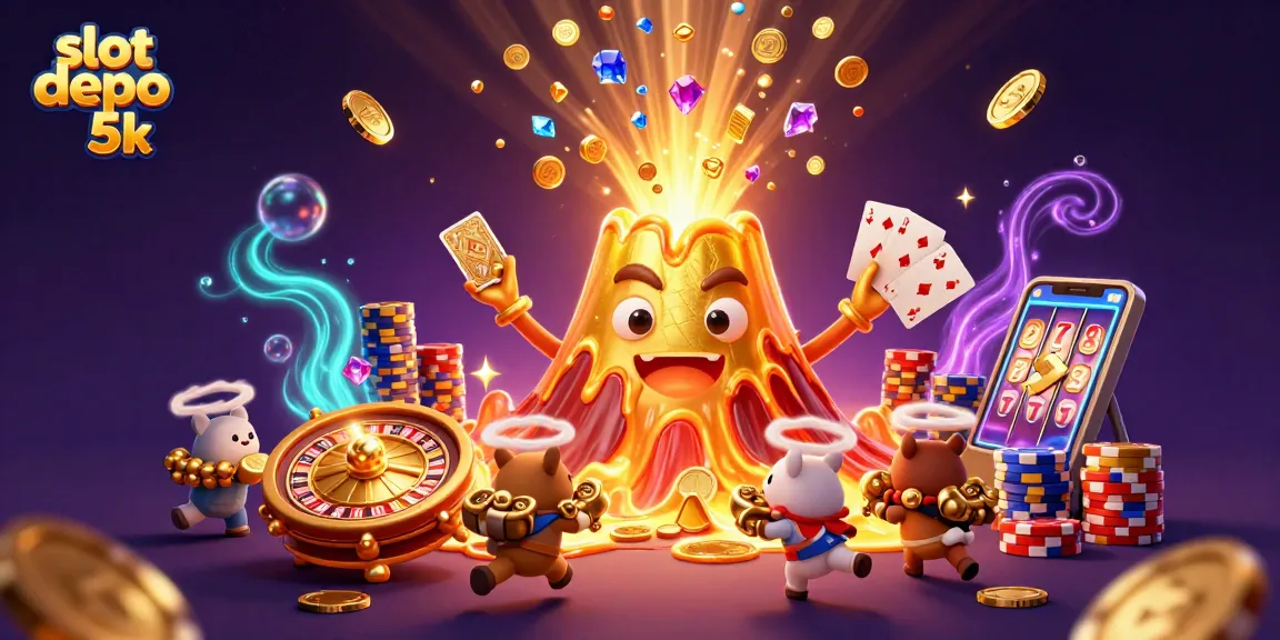 Engage in thrilling gameplay at slot depo 5k with vibrant 3D casino elements and treasure!